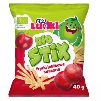 Ekoludki | Frytki (słupki) jabłkowe suszone BIO 40g