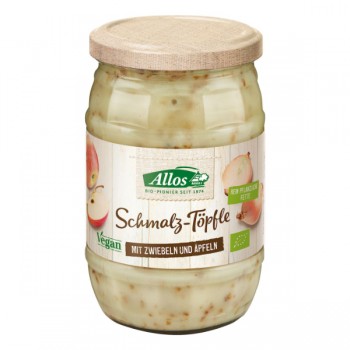 Allos | Smalczyk wegański z cebulą i jabłkiem bezglutenowy BIO 250g