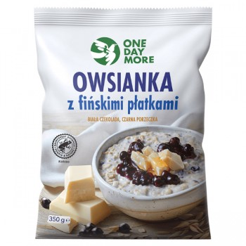OneDayMore | Owsianka z fińskimi płatkami z białą czekoladą i porzeczką 350g