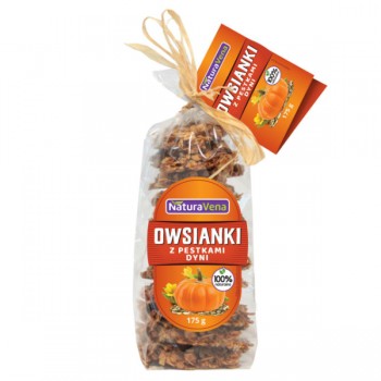 NaturaVena | Ciastka owsianki z pestkami dyni 175g