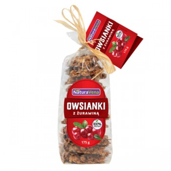 NaturaVena | Ciastka owsianki z żurawiną 175g