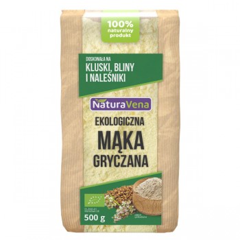 NaturaVena | Mąka gryczana jasna BIO 500g