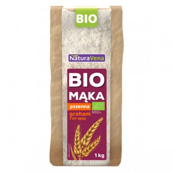 NaturaVena | Mąka pszenna graham typ 1850 BIO 1kg