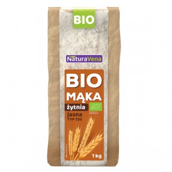 NaturaVena | Mąka żytnia jasna typ 720 BIO 1kg