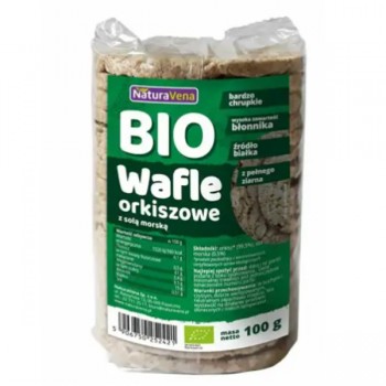NaturaVena | Wafle orkiszowe pełnoziarniste z solą morską BIO 100g