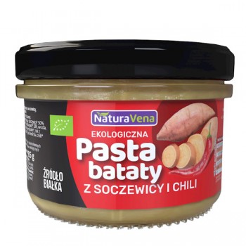NaturaVena | Pasta z batatów z soczewicą i chili BIO 185g