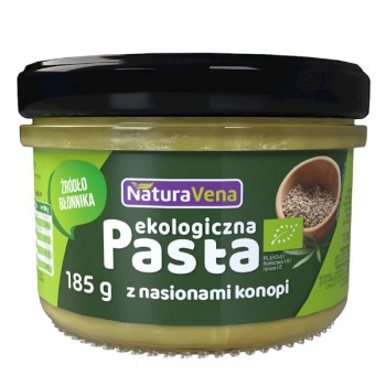 NaturaVena | Pasta z nasion konopi z ciecierzycą i szpinakiem BIO 185g