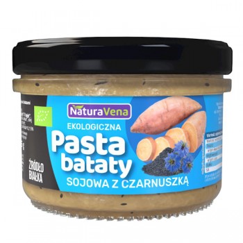 NaturaVena | Pasta z soi z batatami i czarnuszką BIO 185g
