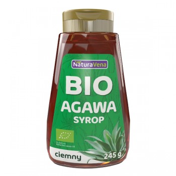 NaturaVena | Syrop z agawy ciemny BIO 245g