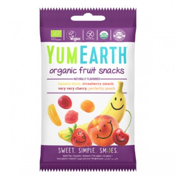 YumEarth | Żelki Fruit Snacks bez żelatyny BIO 50g