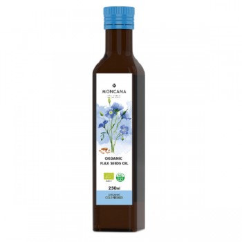 Moncana | Ekologiczny olej z nasion lnu 250ml tłoczony na zimno