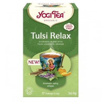 Yogi Tea | Herbatka ajurwedyjska Tulsi Relax BIO (17x2g) 34g