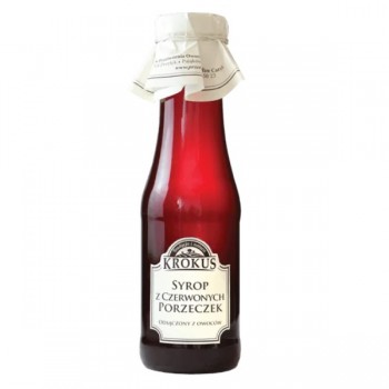 Krokus | Syrop z czerwonej porzeczki bezglutenowy 375g (300ml)
