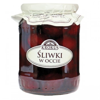 Krokus | Śliwki w occie bezglutenowe 500g (250g)