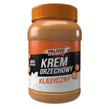 Paliwo dla aktywnych | Krem orzechowy klasyczny 100% bez dodatku soli i cukrów 1kg