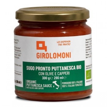 Girolomoni | Sos pomidorowy puttanesca z oliwkami i kaparami BIO 300g