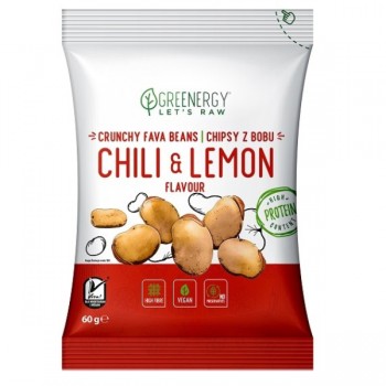 Greenergy | Chipsy z bobu chilli z cytryna 60g