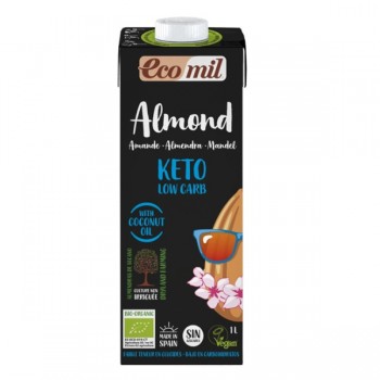 Ecomil | Napój migdałowy Keto Low Carb bezglutenowy BIO 1l