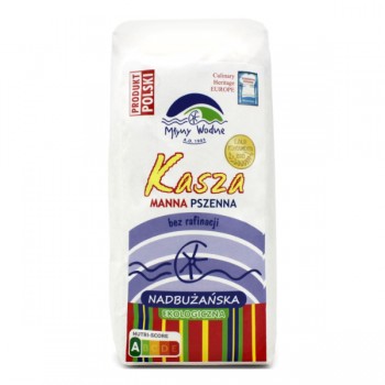 Młyny Wodne | Kasza manna pszenna Nadbużańska bez rafinacji BIO 750g