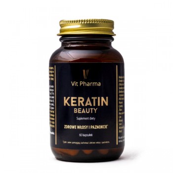 Vit Pharma | Keratin Beauty 60 kaps - 13 składników dla pięknych włosów i paznokci