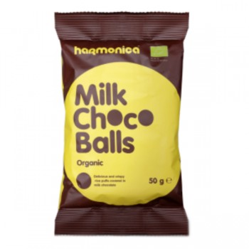 Harmonica | Kulki ryżowe w mlecznej czekoladzie BIO 50g