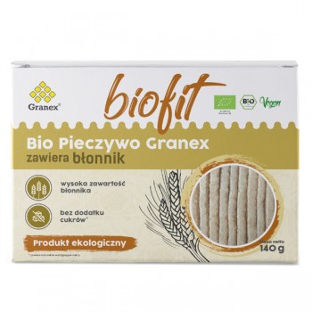 Granex | Pieczywo chrupkie z błonnikiem bez dodatku cukru BIO 140g