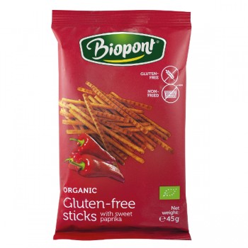 Biopont | Paluszki paprykowe bezglutenowe BIO 45g