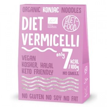 Diet Food | Makaron konjac typu vermicellil bezglutenowy BIO 385g (300g) 