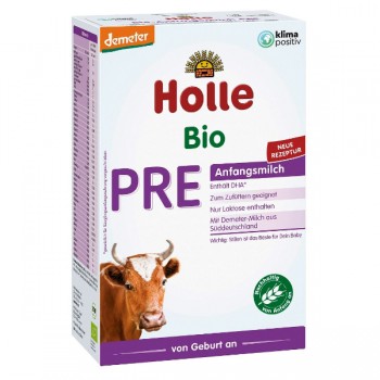 Holle | Mleko krowie początkowe PRE dla niemowląt od urodzenia demeter BIO 400g