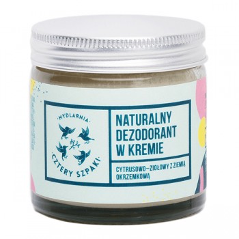 4Szpaki | Naturalny dezodorant w kremie cytrusowo-ziołowy 60ml