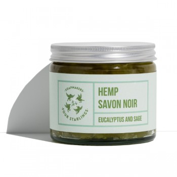 4Szpaki | Mydło konopne Savon Noir - eukaliptus i szałwia 250ml