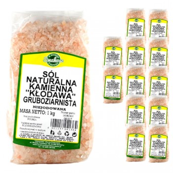 Smakosz | 12x Sól Kamienna Kłodawska różowa gruboziarnista 1kg