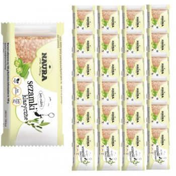 Naura | 24x Sezamki bez cukru 27g