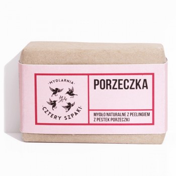 4Szpaki | Peelingujące mydło w kostce porzeczkowe 110g