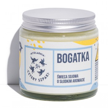 4Szpaki | Bogatka - kwiatowa świeca sojowa 100g