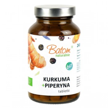 Batom | Kurkuma + Piperyna BIO 240 tabletek 120g