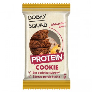 Dobry Squad | Ciastko proteinowe cookie bez dodatku cukru bezglutenowe 40g