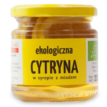 Kamionna | Cytryna w syropie z miodem BIO 220g