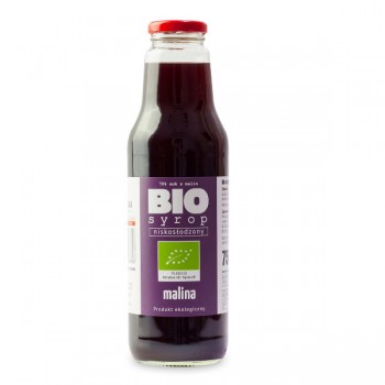 Kamionna | Syrop z malin niskosłodzony BIO 750ml