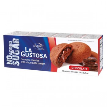 Bogutti | Kruche ciasteczka z kremem czekoladowym bez dodatku cukru 150g