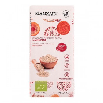 Blanxart | Czekolada gorzka 70% z quinoa  bezglutenowa BIO 100g