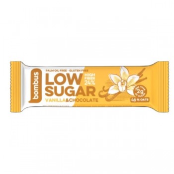 Bombus | Baton Low Sugar wanilia czekolada bezglutenowy 40g