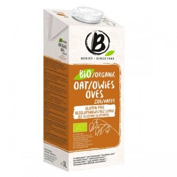 Berief | Napój owsiany bez dodatku cukrów bezglutenowy BIO 1l