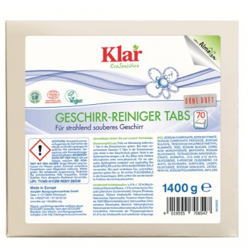 Klar | Tabletki do zmywarek ECO 70szt.