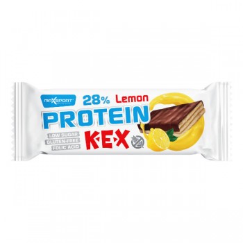Maxsport | Wafelek proteinowy z kremem o smaku cytrynowym w polewie kakaowej bezglutenowy 40g