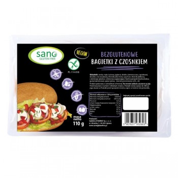 Sano Gluten Free | Bezglutenowe Bagietki z czosnkiem ( 2x55g) 110g 