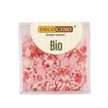 Dekoback | Posypka cukrowa serca mix BIO 60g