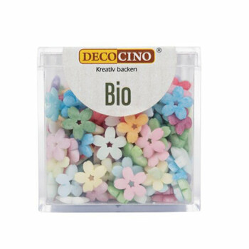 Dekoback | Posypka cukrowa kolorowe kwiatuszki BIO 40g