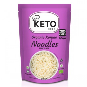 Keto Chef | Makaron keto (konjac typu noodle gotowy na woka) bezglutenowy BIO 270g