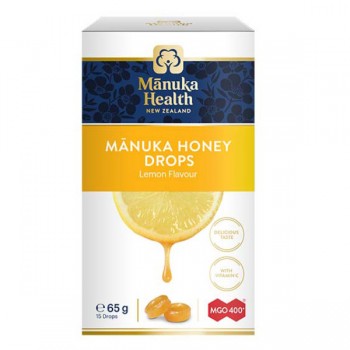 Manuka Health New Zealand Limited | Cukierki z Miodem Manuka MGO™ 400+ i witaminą C o smaku cytrynowym 65g